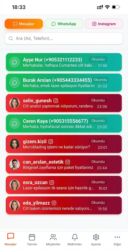 UppyPro Mobil Panel Görünümü